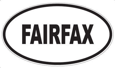 FAIRFAX - Oval Sticker