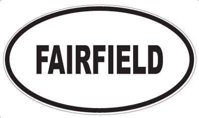 FAIRFIELD - Oval Sticker