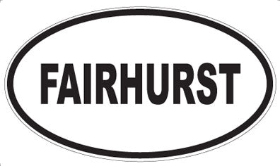 FAIRHURST - Oval Sticker
