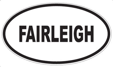 FAIRLEIGH - Oval Sticker