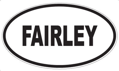 FAIRLEY - Oval Sticker