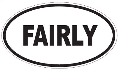 FAIRLY - Oval Sticker