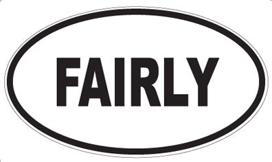 FAIRLY - Oval Magnet