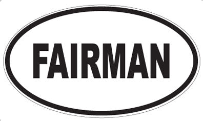 FAIRMAN - Oval Sticker