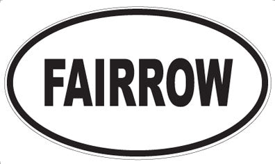 FAIRROW - Oval Magnet