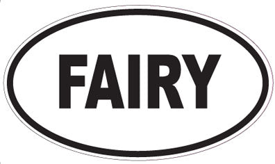 FAIRY - Oval Sticker
