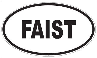 FAIST - Oval Sticker