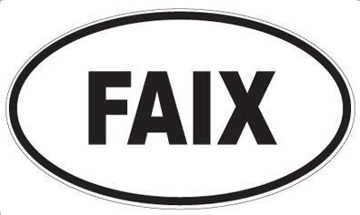 FAIX - Oval Sticker