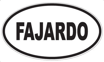 FAJARDO - Oval Sticker