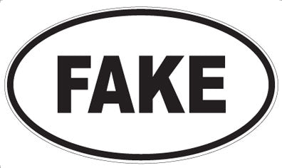 FAKE - Oval Magnet
