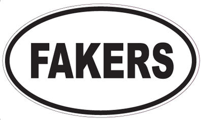 FAKERS - Oval Sticker