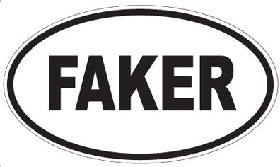 FAKER - Oval Magnet