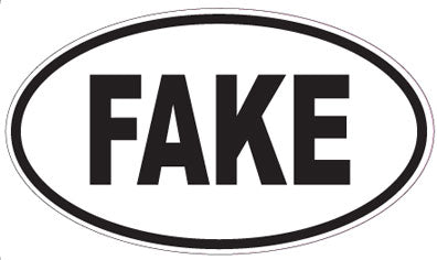 FAKE - Oval Sticker