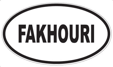 FAKHOURI - Oval Sticker