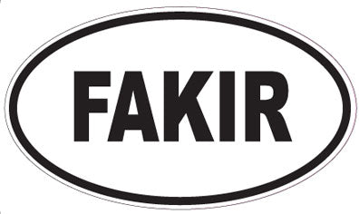 FAKIR - Oval Magnet