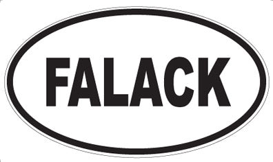 FALACK - Oval Sticker