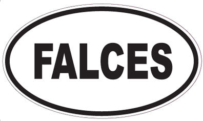 FALCES - Oval Sticker