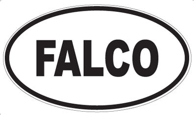 FALCO - Oval Sticker