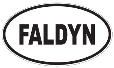 FALDYN - Oval Sticker