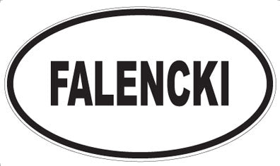 FALENCKI - Oval Sticker