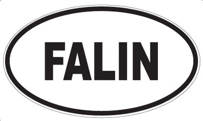 FALIN - Oval Sticker