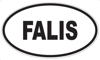 FALIS - Oval Sticker