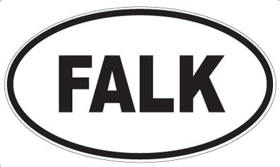 FALK - Oval Sticker