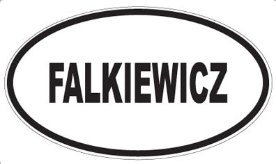 FALKIEWICZ - Oval Sticker