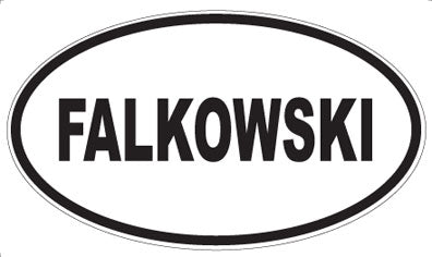 FALKOWSKI - Oval Sticker