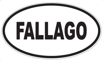 FALLAGO - Oval Sticker