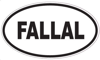 FALLAL - Oval Sticker