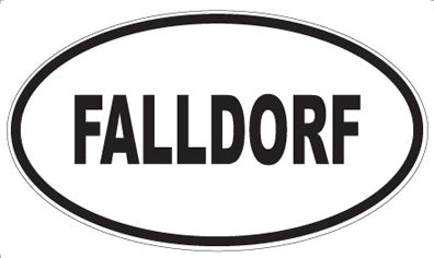 FALLDORF - Oval Sticker
