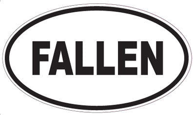 FALLEN - Oval Sticker
