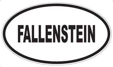 FALLENSTEIN - Oval Sticker