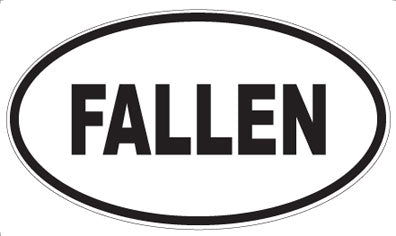 FALLEN - Oval Magnet