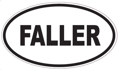 FALLER - Oval Sticker