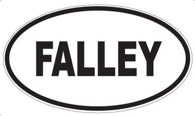 FALLEY - Oval Magnet
