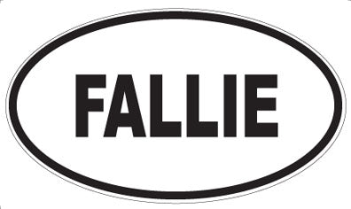 FALLIE - Oval Sticker
