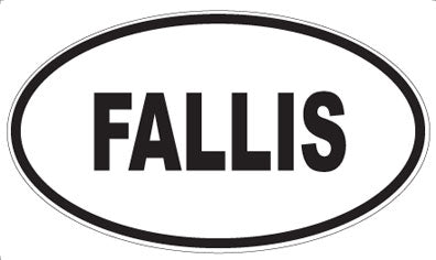 FALLIS - Oval Sticker
