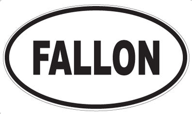 FALLON - Oval Sticker