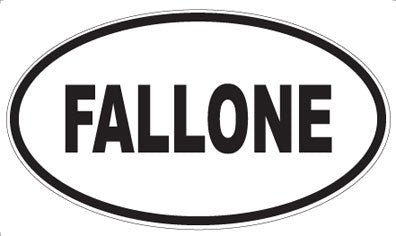 FALLONE - Oval Sticker