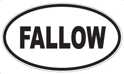 FALLOW - Oval Magnet