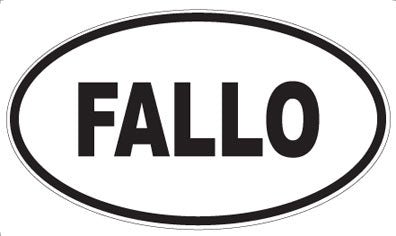 FALLO - Oval Magnet