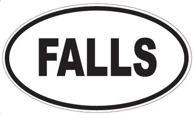 FALLS - Oval Magnet
