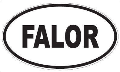 FALOR - Oval Magnet