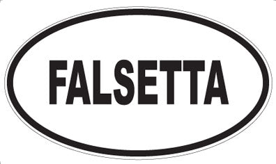 FALSETTA - Oval Sticker