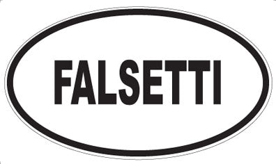 FALSETTI - Oval Magnet