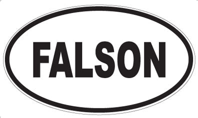 FALSON - Oval Sticker