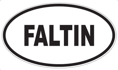 FALTIN - Oval Sticker