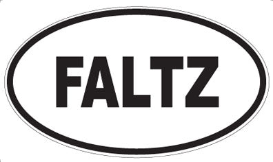 FALTZ - Oval Sticker